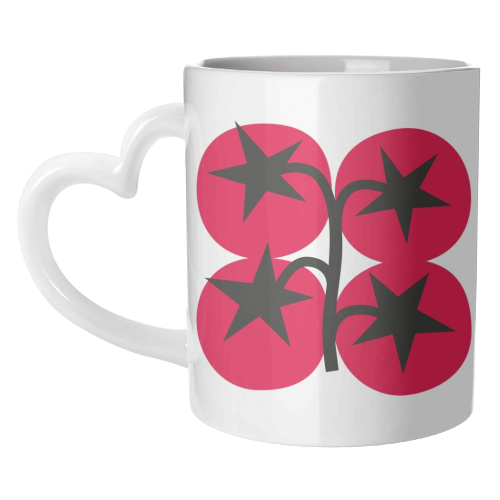 Star Tomato Coaster - unique mug by Suzie London