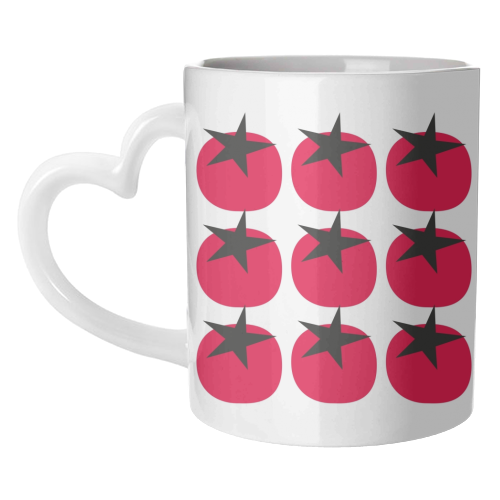 Star Tomato Coaster - unique mug by Suzie London