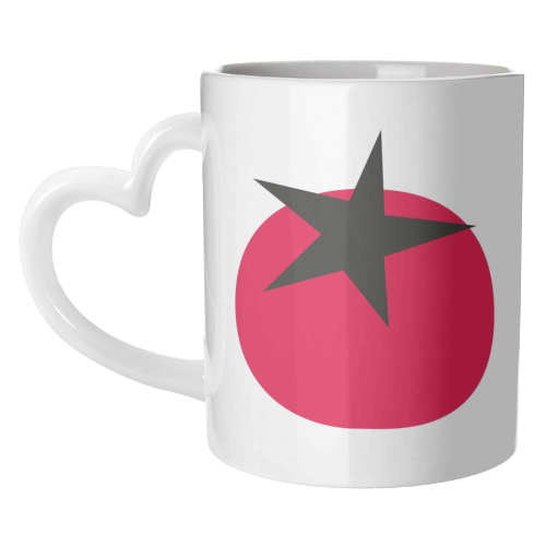 Star Tomato Coaster - unique mug by Suzie London