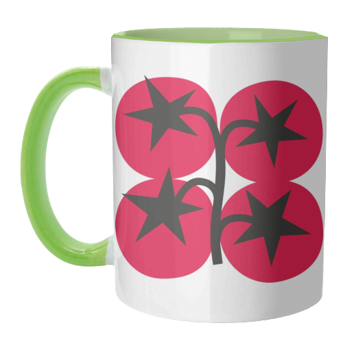 Star Tomato Coaster - unique mug by Suzie London