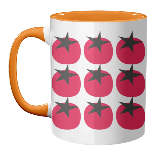 Star Tomato Coaster - unique mug by Suzie London
