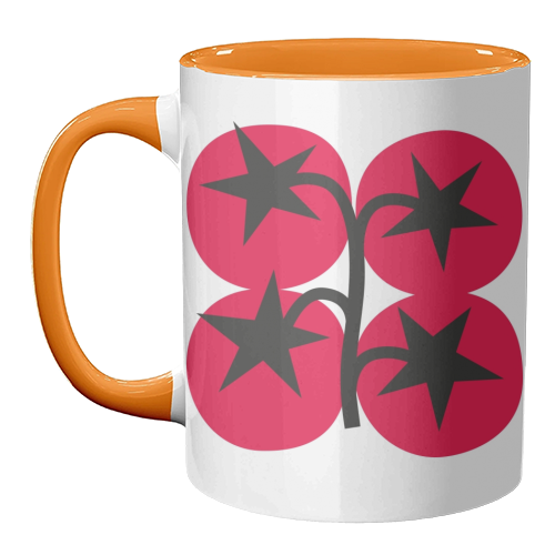Star Tomato Coaster - unique mug by Suzie London