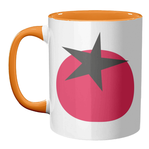 Star Tomato Coaster - unique mug by Suzie London