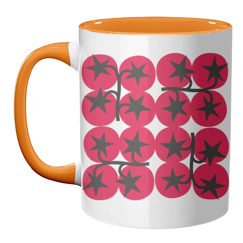 Star Tomato Coaster - unique mug by Suzie London