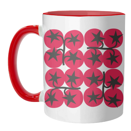 Star Tomato Coaster - unique mug by Suzie London