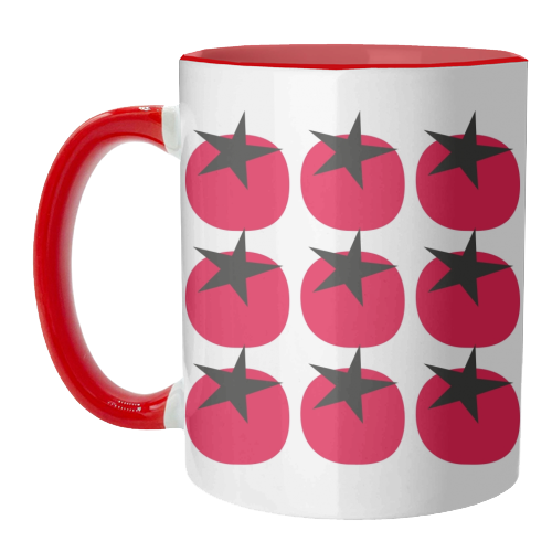 Star Tomato Coaster - unique mug by Suzie London