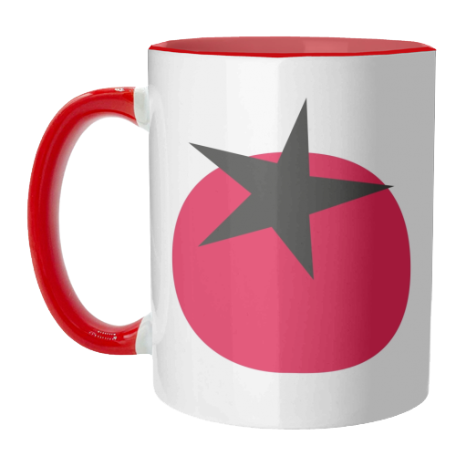 Star Tomato Coaster - unique mug by Suzie London