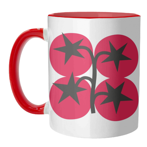 Star Tomato Coaster - unique mug by Suzie London