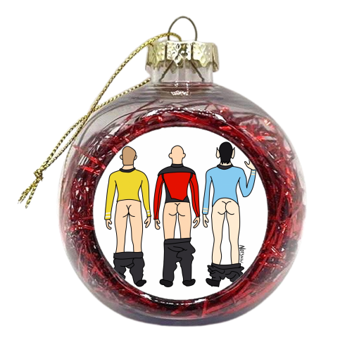 Star Trek Butts - xmas bauble by Notsniw Art
