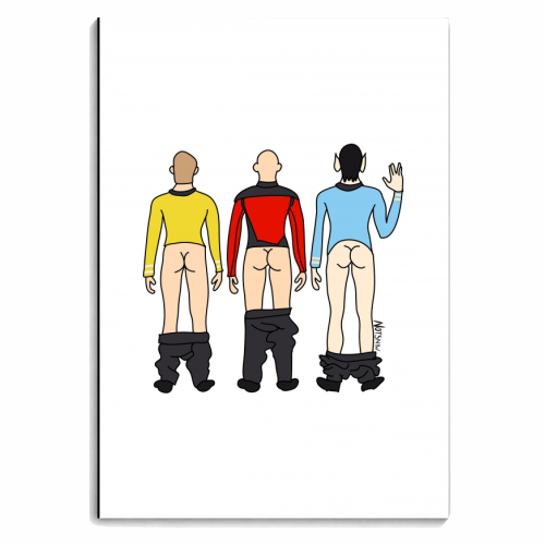 Star Trek Butts - personalised A4, A5, A6 notebook by Notsniw Art