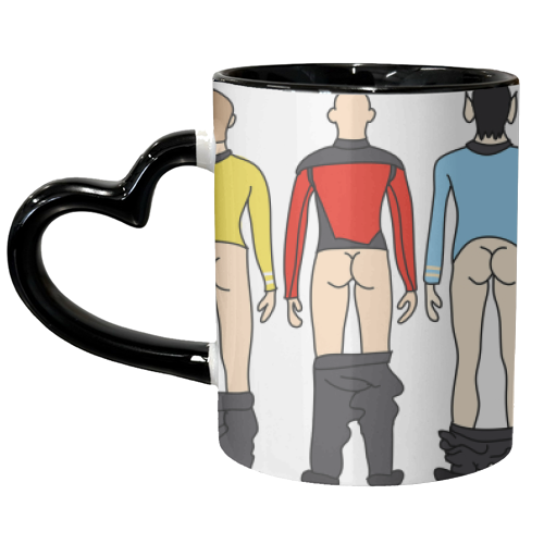 Star Trek Butts - unique mug by Notsniw Art