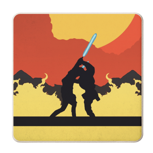 Star Wars Battle of the Heroes - personalised beer coaster by Danny Welch