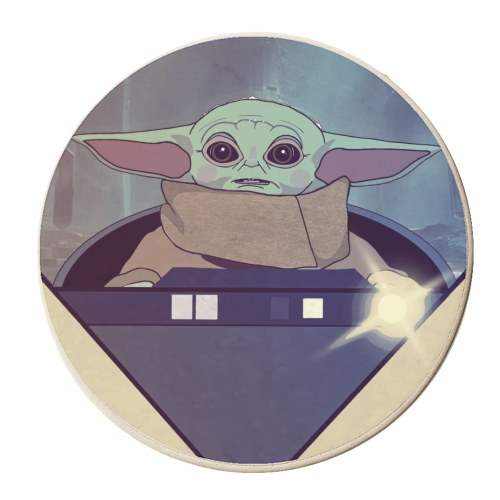 Star Wars Grogu - personalised beer coaster by Danny Welch