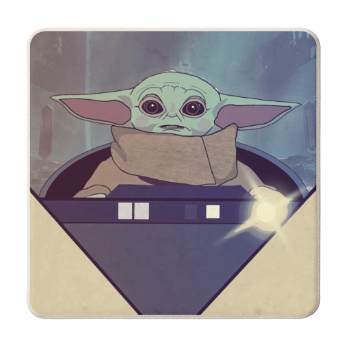 Star Wars Grogu - personalised beer coaster by Danny Welch