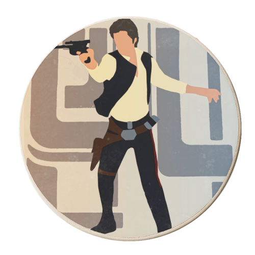 Star Wars Han Solo Docking Bay 94 - personalised beer coaster by Danny Welch
