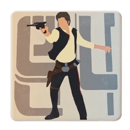 Star Wars Han Solo Docking Bay 94 - personalised beer coaster by Danny Welch