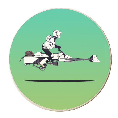 Star Wars Imperial Scout - personalised beer coaster by Danny Welch