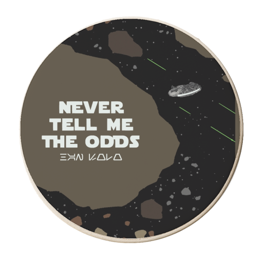 Star Wars Never tell me the odds - personalised beer coaster by Danny Welch