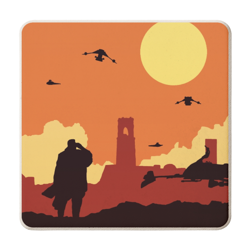 Star Wars Planets - Ferrix - personalised beer coaster by Danny Welch