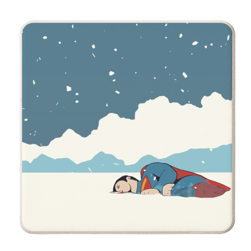 Superman Don't give up - personalised beer coaster by Danny Welch