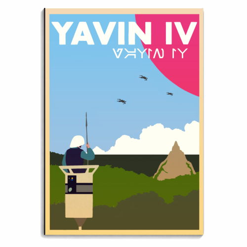 Star Wars Planets - Yavin 4 - personalised A4, A5, A6 notebook by Danny Welch