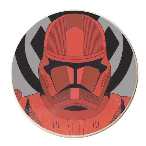 Star Wars sith Red - personalised beer coaster by Danny Welch