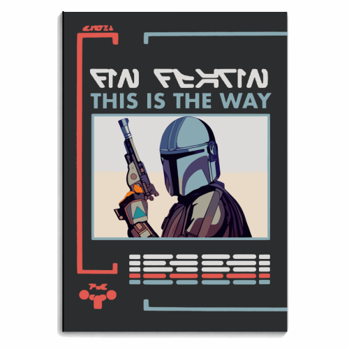 Star Wars The Mandalorian - personalised A4, A5, A6 notebook by Danny Welch