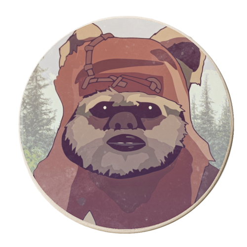 Star Wars Wicket - personalised beer coaster by Danny Welch