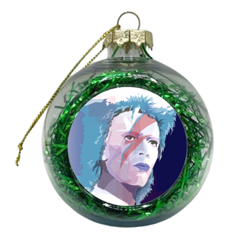Starman - xmas bauble by Mark Turner