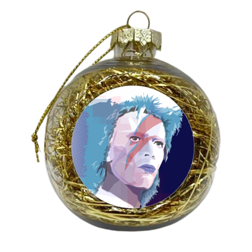 Starman - xmas bauble by Mark Turner