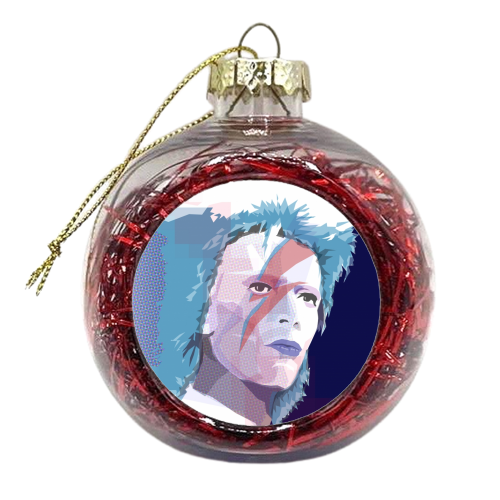 Starman - xmas bauble by Mark Turner