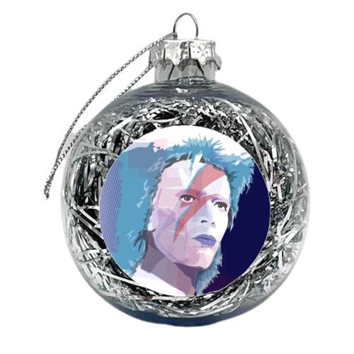 Starman - xmas bauble by Mark Turner