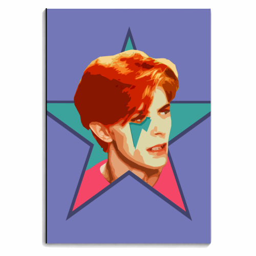STARMAN - MAUVE - personalised A4, A5, A6 notebook by DOLLY WOLFE