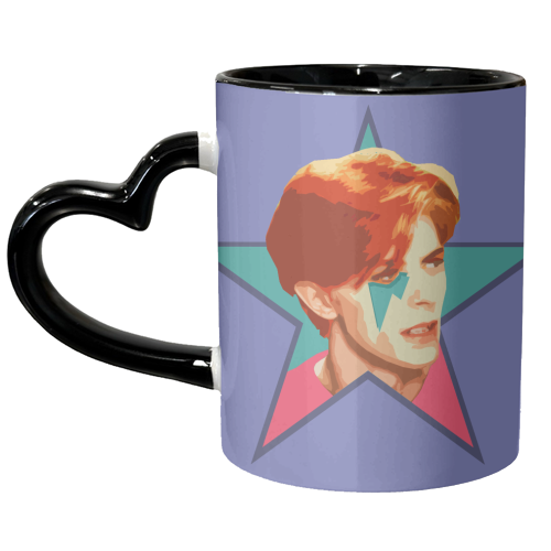 STARMAN - MAUVE - unique mug by DOLLY WOLFE