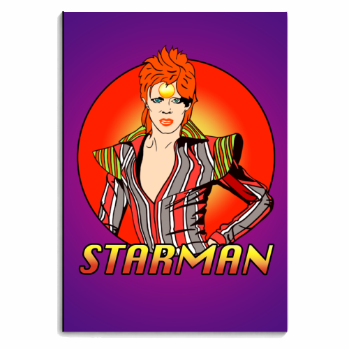 Starman - personalised A4, A5, A6 notebook by Bite Your Granny