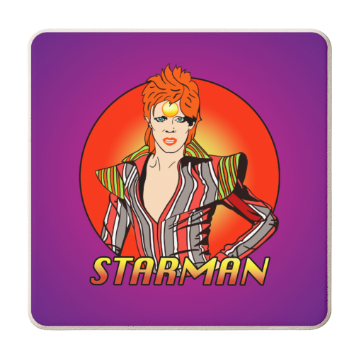 Starman - personalised beer coaster by Bite Your Granny