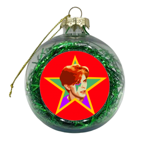 STARMAN - RED - xmas bauble by DOLLY WOLFE