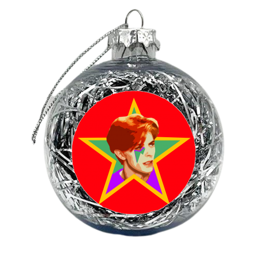 STARMAN - RED - xmas bauble by DOLLY WOLFE