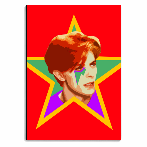 STARMAN - RED - personalised A4, A5, A6 notebook by DOLLY WOLFE