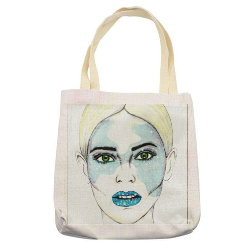 Starry Eyes - printed tote bag by Kayleigh Pill