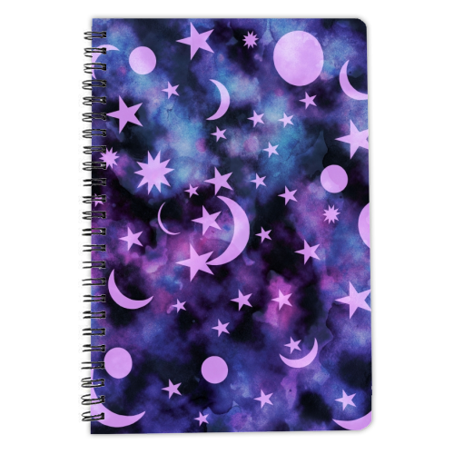 Starry Sky Moon Cosmos Dream #1 #decor #art - personalised A4, A5, A6 notebook by Anita Bella Jantz