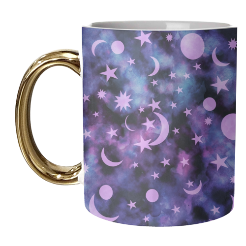 Starry Sky Moon Cosmos Dream #1 #decor #art - unique mug by Anita Bella Jantz