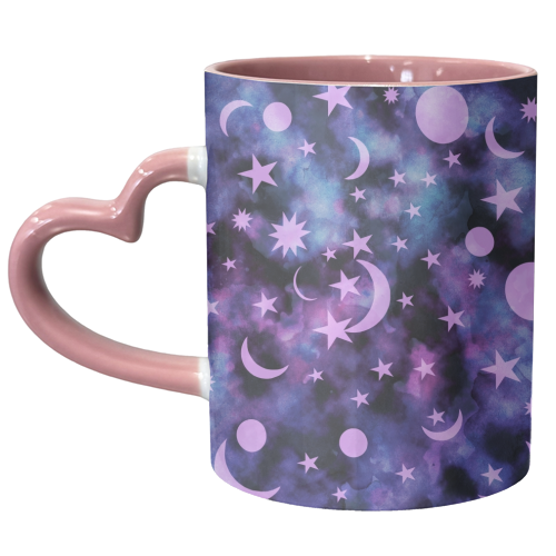 Starry Sky Moon Cosmos Dream #1 #decor #art - unique mug by Anita Bella Jantz