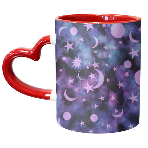 Starry Sky Moon Cosmos Dream #1 #decor #art - unique mug by Anita Bella Jantz