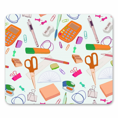 Stationery Station - mouse mat by minniemorris art