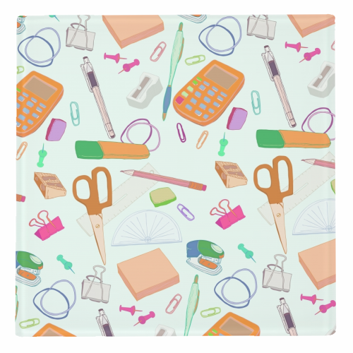 Stationery Station - personalised beer coaster by minniemorris art