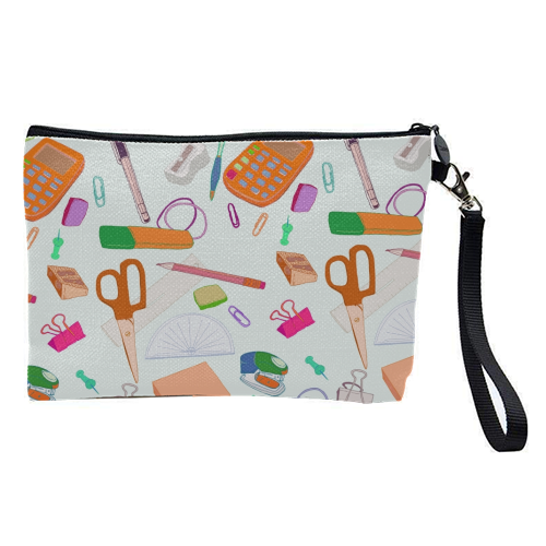 Stationery Station - pretty makeup bag by minniemorris art