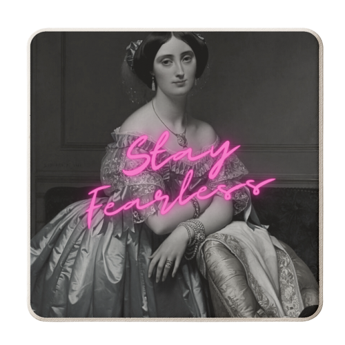 Stay Fearless - personalised beer coaster by OhMC! Designs