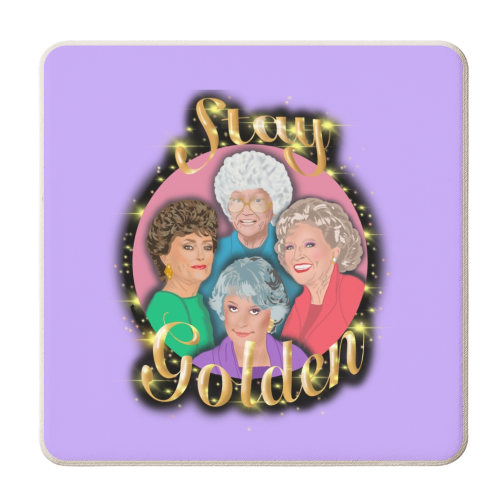 Stay Golden At Any Age - personalised beer coaster by Wallace Elizabeth