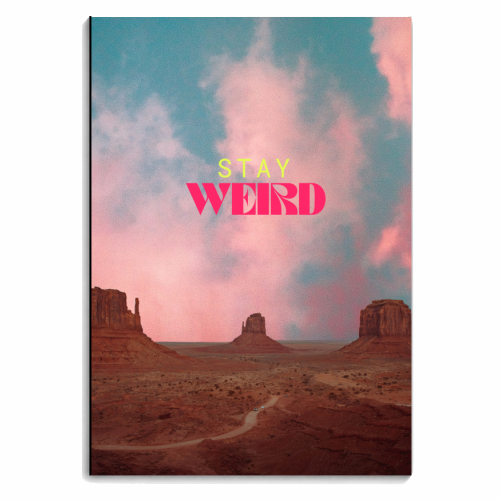 Stay Weird - personalised A4, A5, A6 notebook by OhMC! Designs
